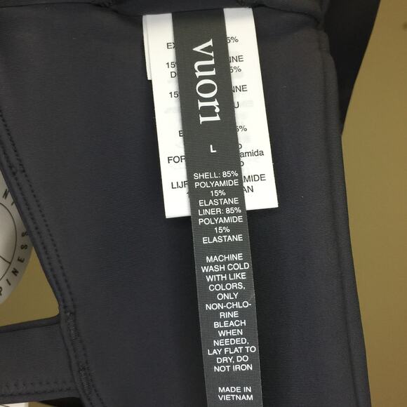 NWT Vuori Evolve Squareneck Bra Charcoal Large - Picture 5 of 6